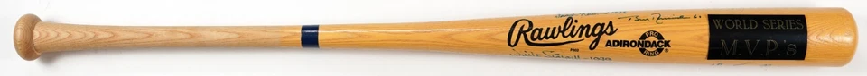 World Series MVP's - Autographed Rawlings Bat w/ 10 Signatures PSA/DNA COA - Image 3 of 4