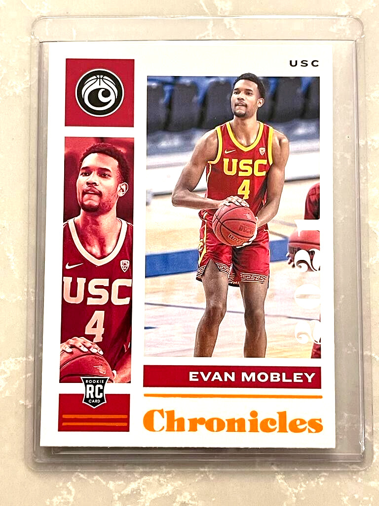 2021 PANINI CHRONICLES DRAFT PICKS RC NO 2 EVAN MOBLEY RC