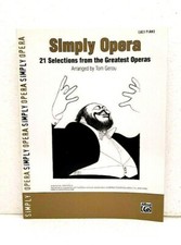 Simply Opera 21 Selections Book from the Greatest Operas Easy Piano