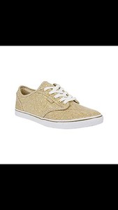 gold glitter vans