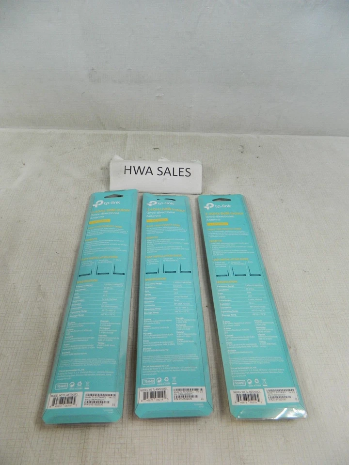 3 antenas omnidireccionales interiores TP-Link TL-ANT2408CL NUEVAS OEM Foto 2 de 4