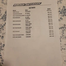 1997 Free Agent Pricelist Bikes Bicycles Team Enforcer Ground Zero Expert Ambush