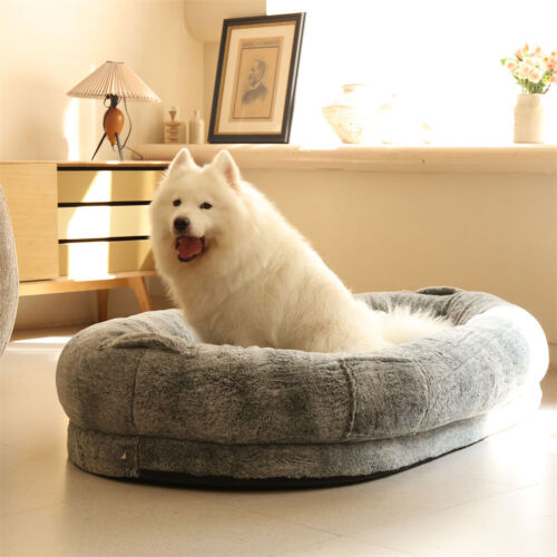 Human Size Pet Bed Calming Mattress Sofa Sleeping Floor Cushion Removable Cover - Picture 5 of 12