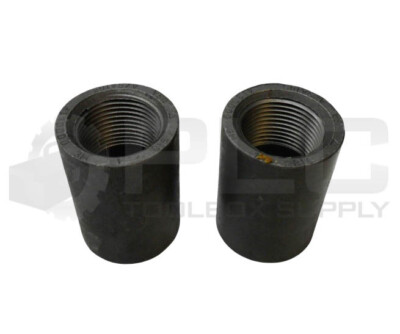 LOT OF 2 NEW 3M B16A/SA105 413DDDD DOUBLE END THREAD COUPLING 1-3/16'' ID