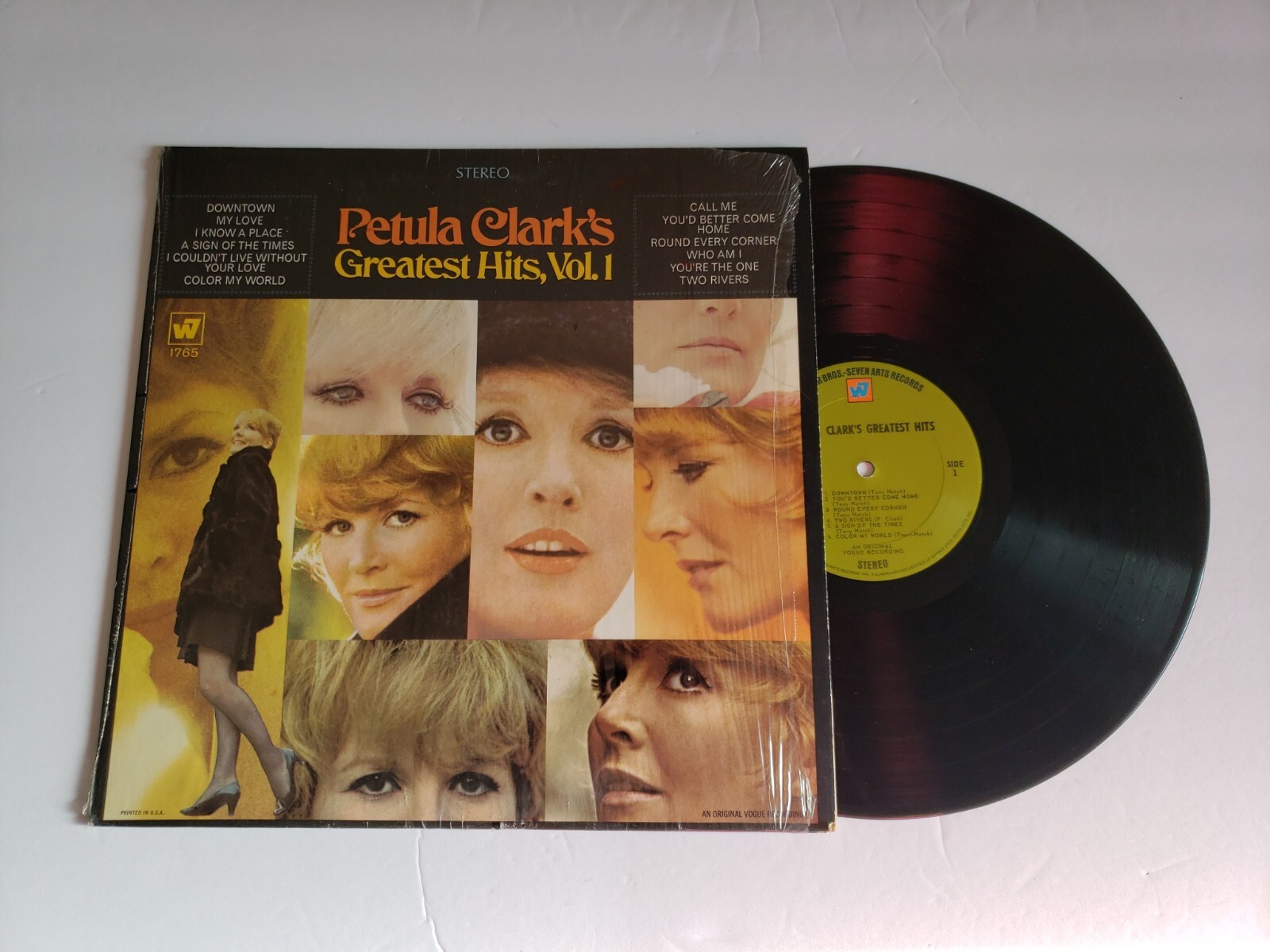 Petula Clark Greatest Hits Vol 1 LP Warner Bros W7 Green 1st Press Shrink VG+