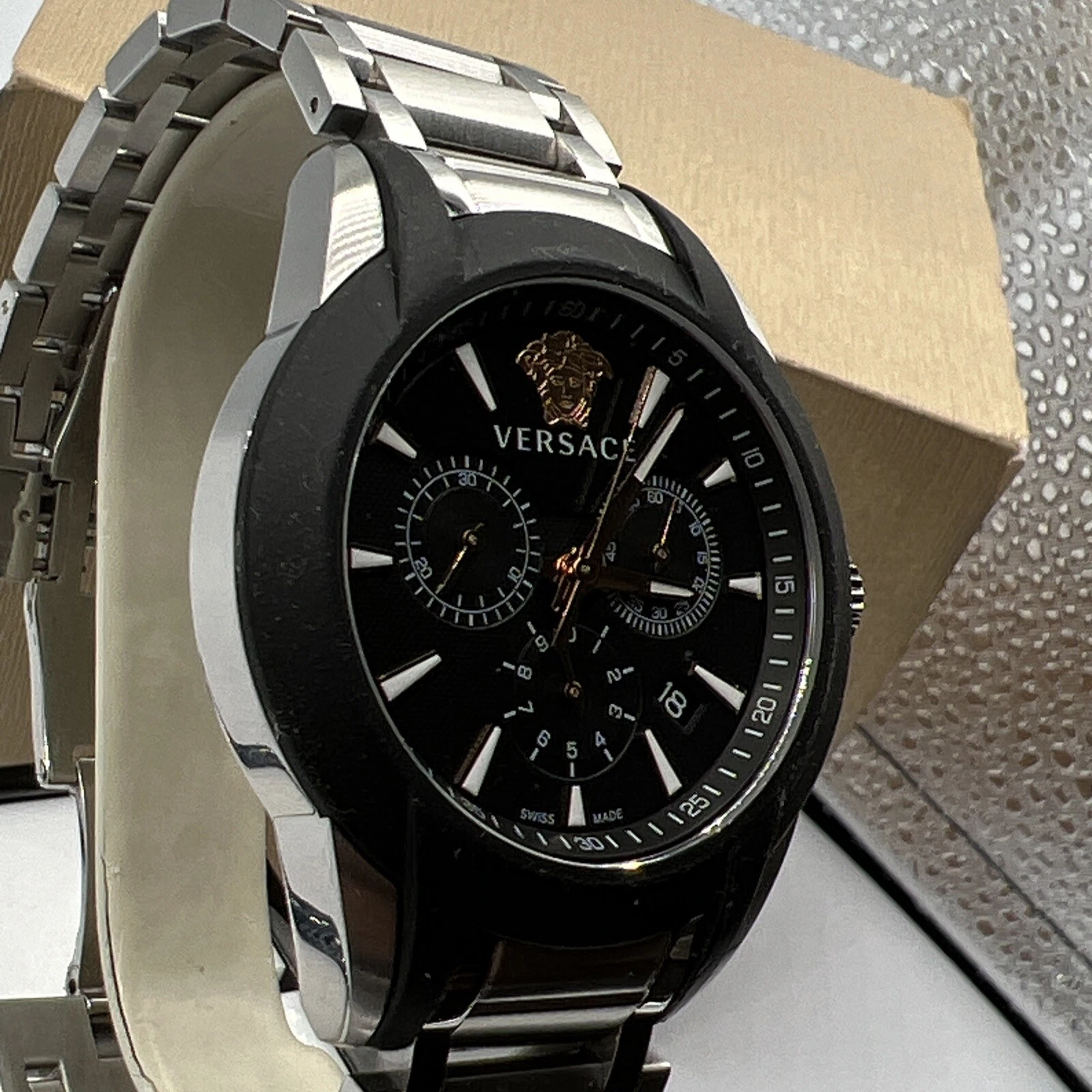 VERSACE VEM800218 Personaggio Crono Quarzo Uomo SS Gomma