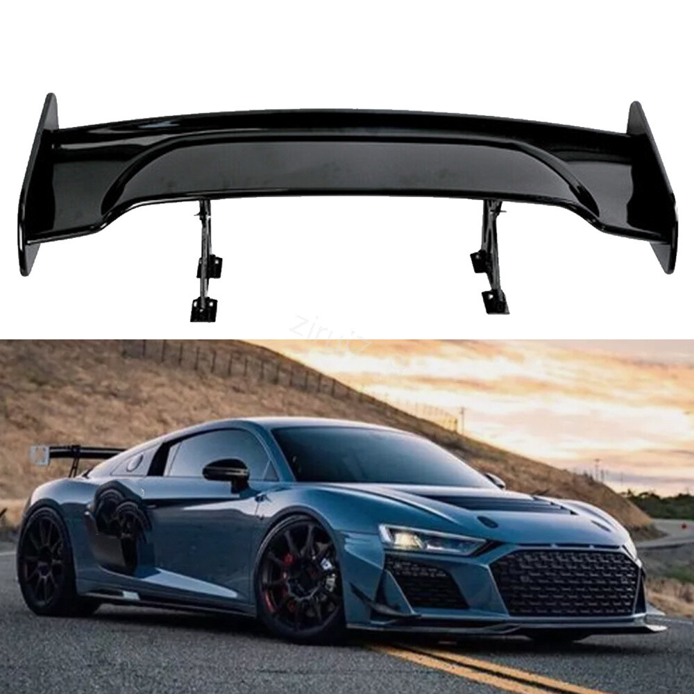 46" Rear Car Spoiler Wing Racing GT Style Glossy Black For Audi R8 Convertible