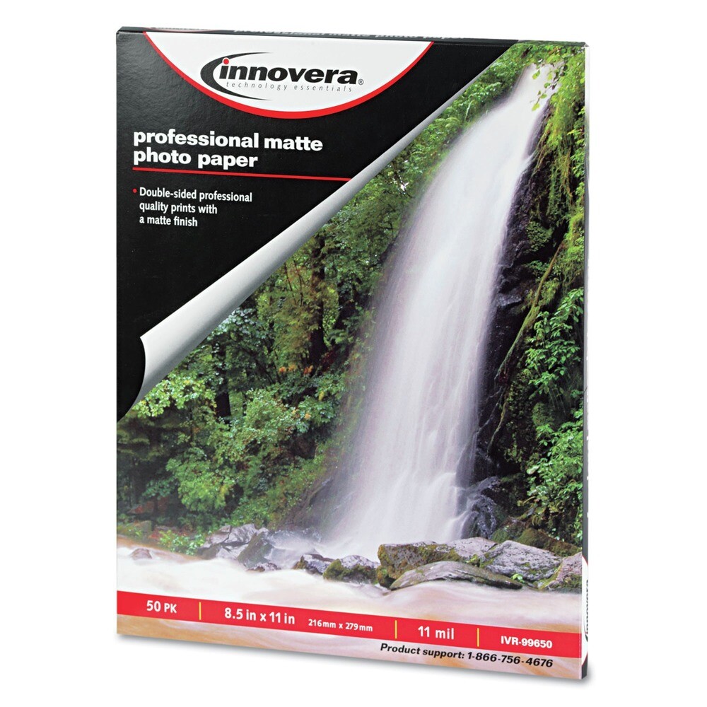 Innovera 99650 85 x 11 Heavyweight Photo Paper - Matte White 50Pack New 3390₽