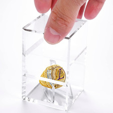 Championship Ring Display Case,Acrylic Display Box and Holder for Super Bowl Rin