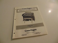 Conn Organ 440 Type 1 Service Repair Shop Manual Schematics