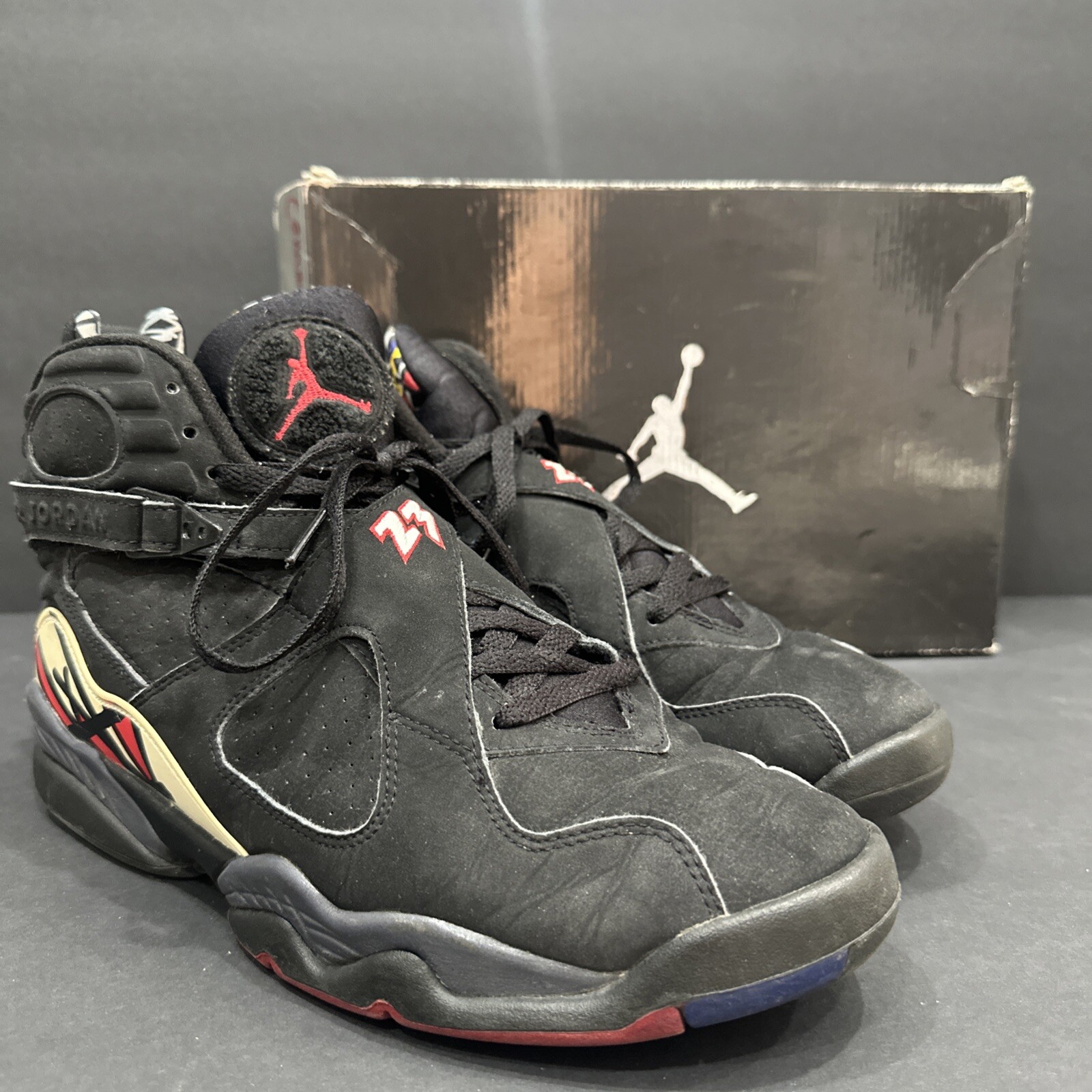 Nike Air Jordan VIII Retro Playoffs 2013 Black Size