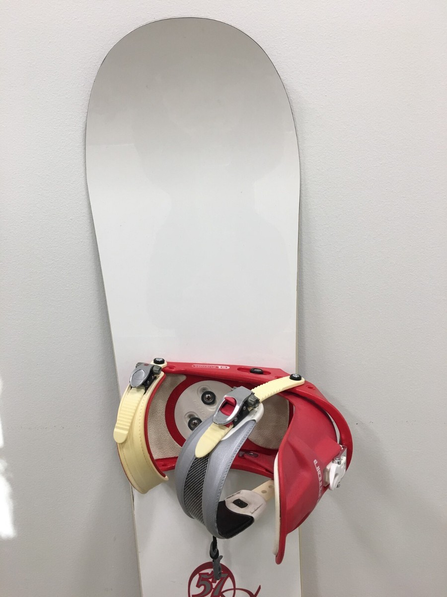 BURTON バートン　FL PROJECT 157cm 初期モデル？ Vintage BURTON FL Project 157cm White Snowboard w/ Red