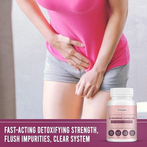 D-Mannose Capsules | Bladder Control & Urinary Tract Infection Treatment ( 120 ) - Picture 3 of 7