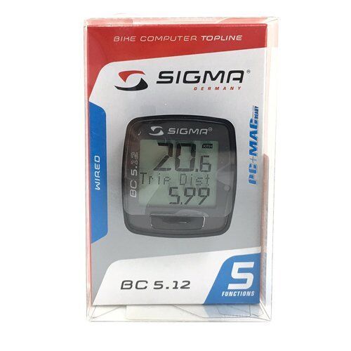 SIGMA BC 5.12 Wired Bike Computer Speedometer, Black  - Picture 1 of 3