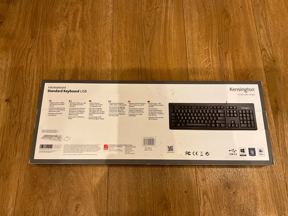 Kensington ValuKeyboard - Standard Computer Keyboard USB (1500109BUK) - Image 2 of 2