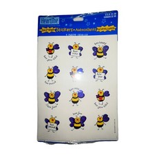 NWT Hallmark Heartline Bee Stickers Glittery Purple Vintage Y2K Made in USA