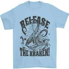 Release the Kraken Cthulhu Sea Creature Mens T-Shirt 100 Cotton