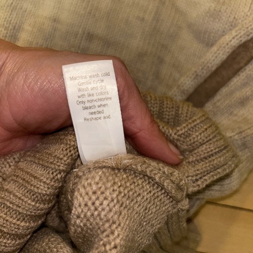 Athleta Sweater XXS Meriono Wool Brown Taupe Ombre Ribbed Hem And Cuffs Pullover - Picture 15 of 19