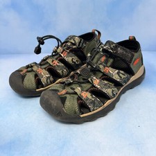 Keen Kids Newport Neo H2 Gray Hook And Loop Hiking Sandals Size US 2 Green Camo