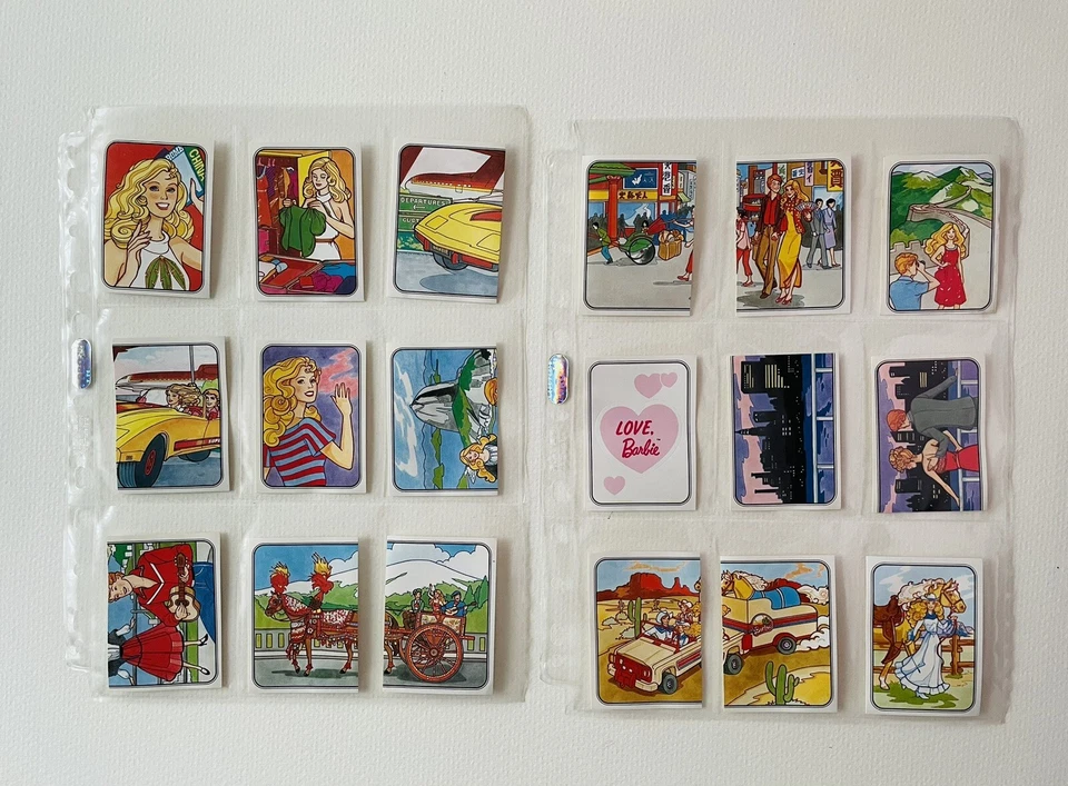 Barbie 1983, collection complète de 216 autocollants album fabriqué par Panini - Photo 3/4