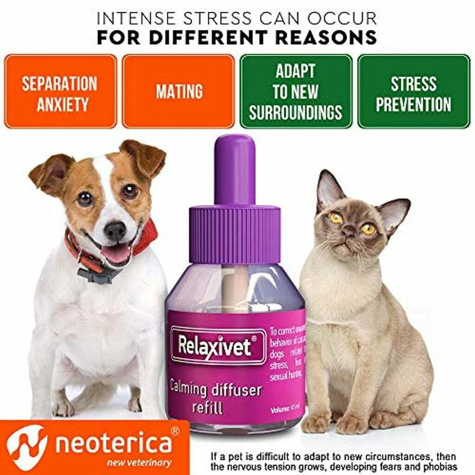 Relaxivet Calming Diffuser Kit + Refill, Anti-Anxiety Treatment for Dogs & Cats  - Image 2 of 4