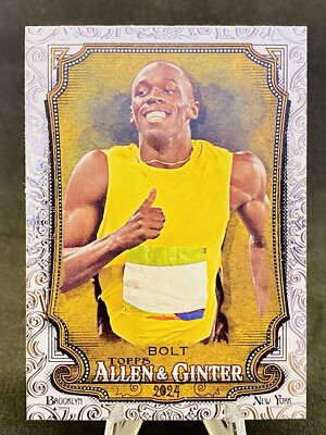 2024 Topps Allen & Ginter Usain Bolt #208 Silver Filagree