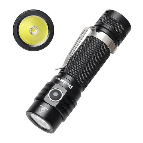 Torcia led ricaricabile Wurkkos WK03 1800 lumens USB-C con batteria 3000mAh