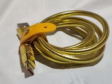 USB To Type-c Charger Cord For Phones Tablets Super Fast Charging 120w 6a Gold