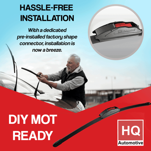HQ AUTOMOTIVE Front Windscreen Wiper Blades Fits HYUNDAI i30 MK2 2011-onwards - Picture 2 of 11
