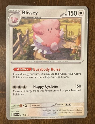 012/015 Blissey | Stufe 1 | Pokemon Sammelkarte