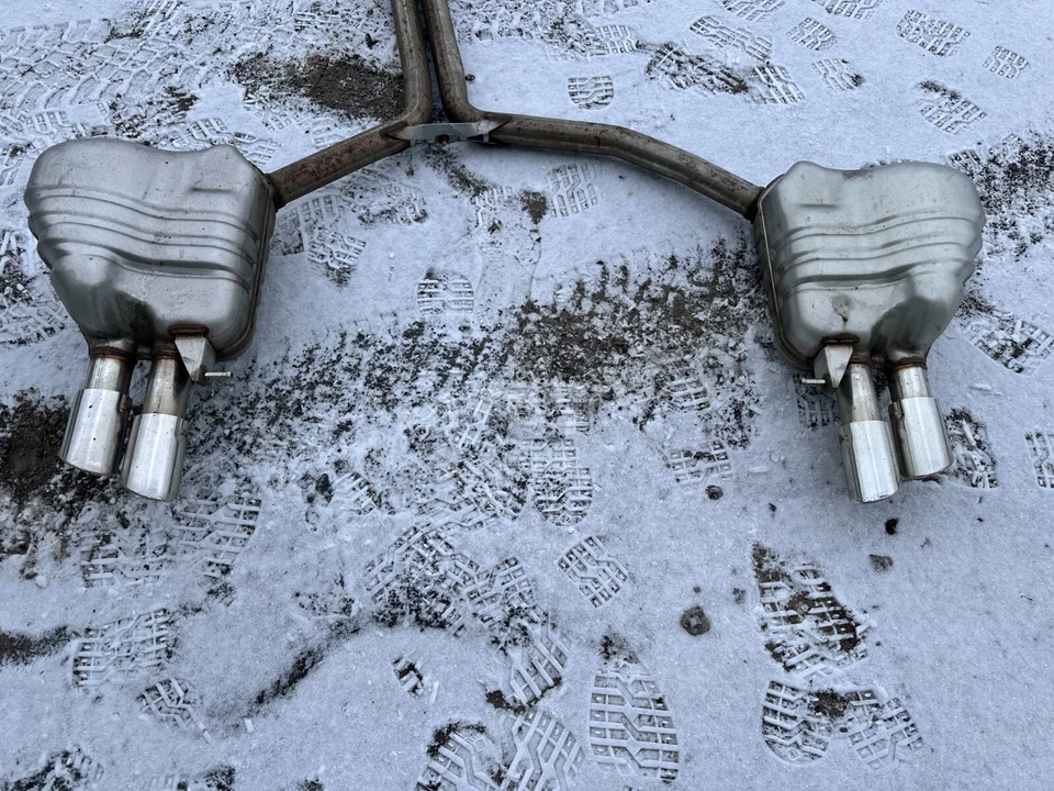 2008 2009 2010 2011 2012 Audi S5 4.2L V8 Factory Rear Exhaust Muffler Dual Pipes - Image 3 of 4