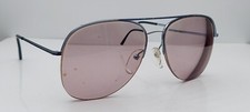 Vintage Logo Paris 351 Blue Gray Pilot Half-Rim Sunglasses France FRAMES ONLY