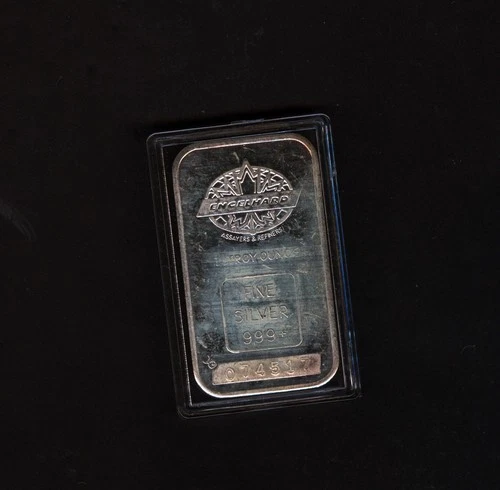 MAPLE LEAF    ART BAR ENGELHARD  # 074517  1 OZ  SILVER 234