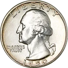 1950-P Washington Quarter