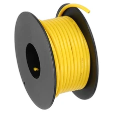 18 AWG Flexible Silicone Wire 9m/30ft, Tinned Copper Electrical Wire, Yellow