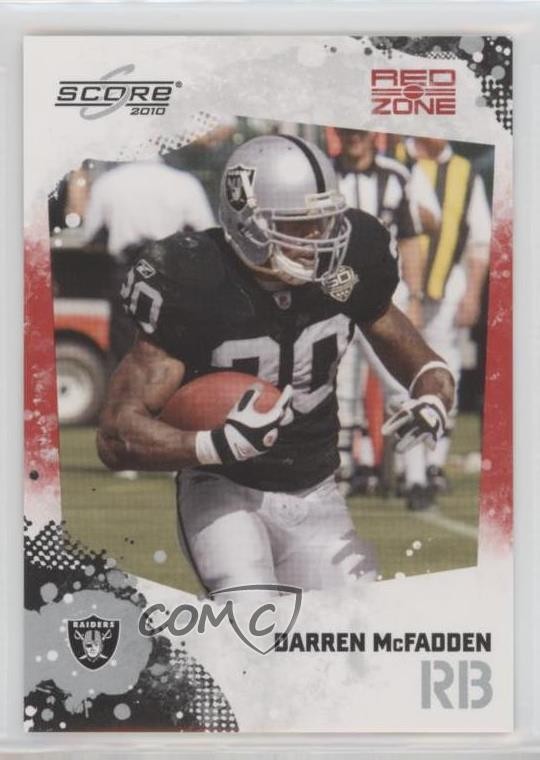 2010 Score Red Zone 25/100 Darren McFadden #208 0q3