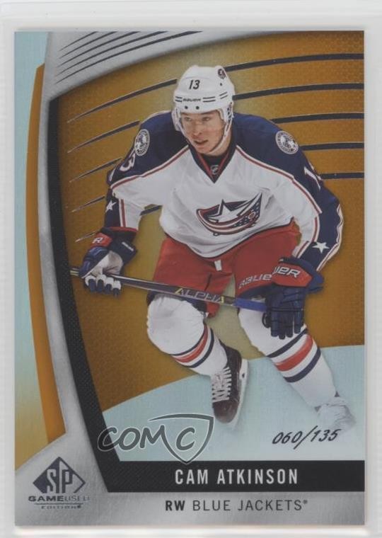 2017-18 SP Game Used Orange Rainbow 60/135 Cam Atkinson #47 0s28