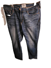 Denizen Levi's Jeans Womens 14 Blue Mid Rise Skinny Stretch Distressed W32 L30