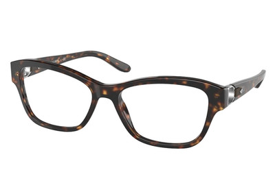 RALPH LAUREN RL 6210Q 5003 SHINY HAVANA/SILVER ACCENTS AUTHENTC EYEGLASSES 55-16