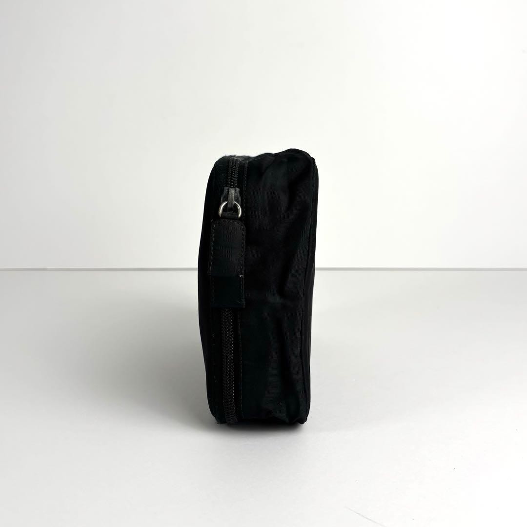 PRADA Makeup Pouch Multi Case Small Items Triangl… - image 4