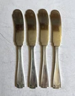 Gorham Etruscan Sterling Silver Butter Knives Set of 4 – 5 3/4" Flat Handle