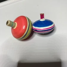 Vtg. Spinning Top Toys