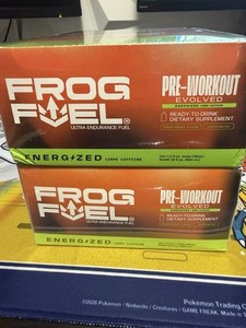 2 sealed 24 pack Frog Fuel Pre-Workout Caffeinated Mixed Berry 1.2 fl oz