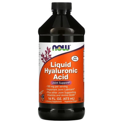 2 X Now Foods, Liquid Hyaluronic Acid, Berry Flavor, 100 mg, 16 fl oz (473 ml)