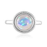 Welo Opal Platin Sterling Silber Ring- Echtschmuck