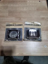 Hall Mack Pewter Bath Soap Dish & Toothbrush Tumbler Holder NOS Vintage Mcm