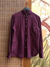 Isabel Marant Etoile Red Check Long Sleeve Shirt Size 38