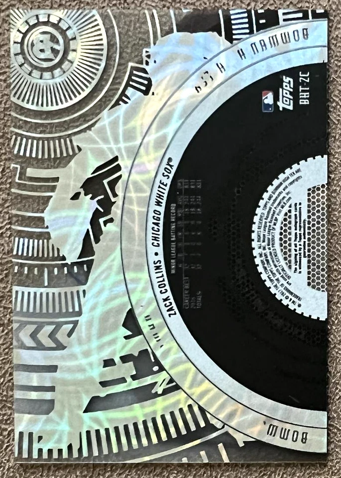 2017 Bowman High Tek Autograph Diffractor #BHT-ZC Zack Collins Rookie White Sox - Image 2 of 2