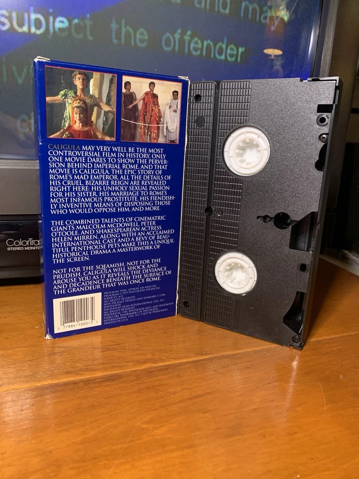 VHS Movie Tape CALIGULA Penthouse Films UNRATED/UNEDITED 148 Minutes 1991 - Image 2 of 2