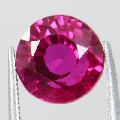 Certified Natural Burmese Ruby 9.20 Ct Untreated FLAWLESS Round Cut Gemstone